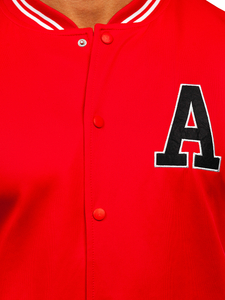 Geacă tip baseball roșie Bolf 8B1157