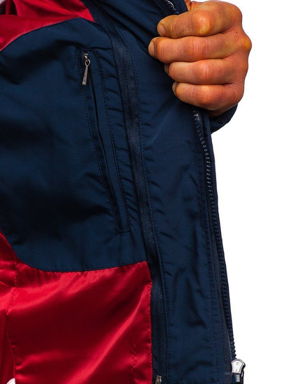 Geacă elegantă bărbati bleumarin Bolf 1976