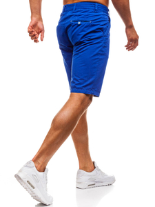 Pantaloni scurți albaștri din bumbac bărbătesc Bolf 3026