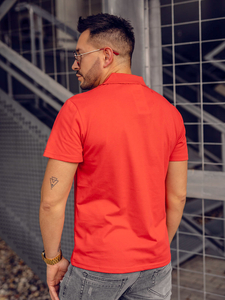 Tricou roșu polo Bolf 8T80A