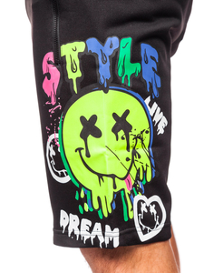 Pantaloni scurți de trening negri Bolf HS7195