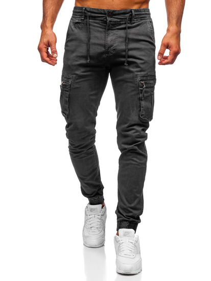 Pantaloni cargo joggers grafit Bolf 8983