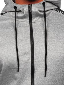 Hanorac gri cu imprimeu Bolf 27B8120