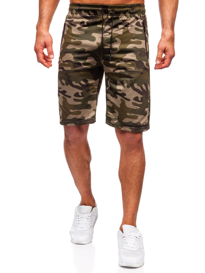 Pantaloni scurti de trening army verde Bolf JX862