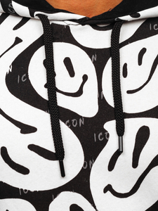 Hanorac alb cu imprimeu Bolf 141033