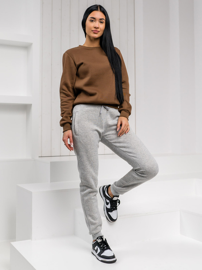 Hanorac ciocolată pentru femei Bolf W01A1