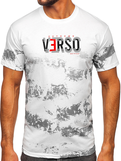 Tricou din bumbac alb Bolf 14723