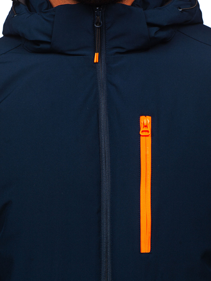 Geacă de iarnă sport bleumarin Bolf HH011