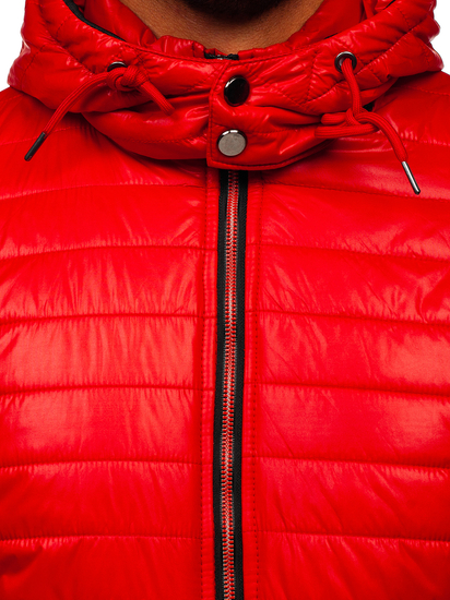 Geacă roșie matlasată Bolf 6191