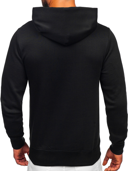 Hanorac negru pentru bărbați cu imprimeu cangur, Tommy Hilfiger MW0MW29301