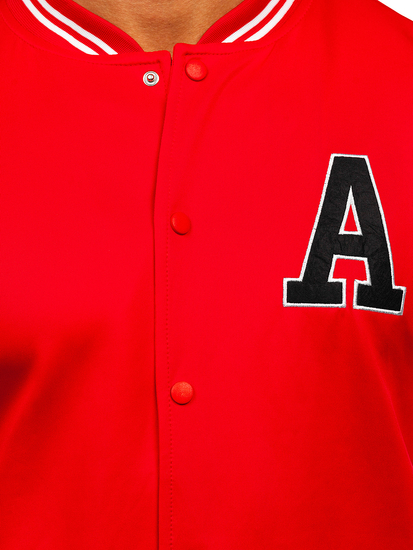 Geacă tip baseball roșie Bolf 8B1157