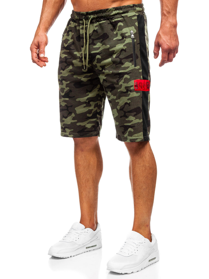 Pantaloni scurți de training army kaki Bolf HW2638