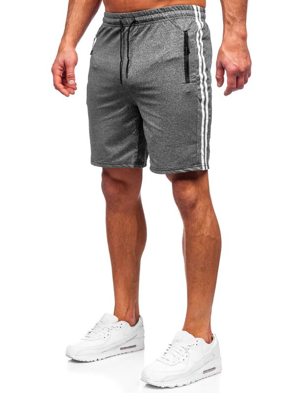 Pantaloni scurți de training grafit Bolf 68024