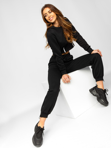 Trening damă oversize negru din două piese Bolf 8C78A1