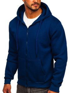 Hanorac indigo cu fermoar Bolf 2008