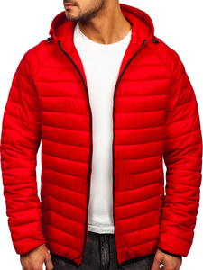 Geacă roșie matlasată Bolf 13021