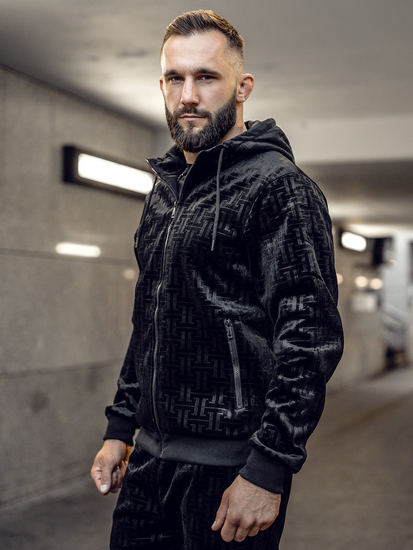 Trening velur negru dame Bolf 3B113A