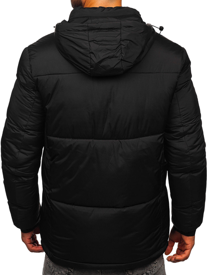 Geaca de iarna matlasata neagra pentru barbati Bolf 31M5033