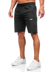 Pantaloni scurți de trening negru Bolf 192523