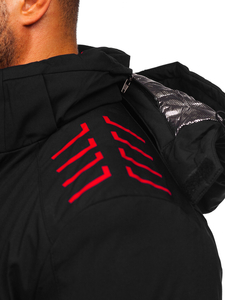 Geacă neagră de iarnă Bolf 6580