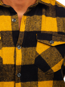 Cămașă flanel cu mâneca lungă camel Bolf 20723