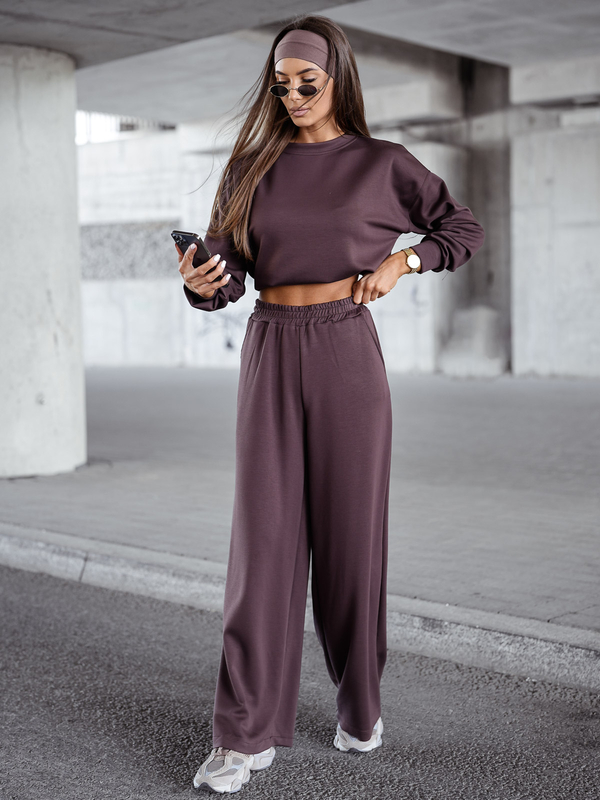 Trening cu fermoar pentru femei Unt Ciocolată Bolf 821111