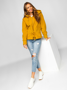 Geacă cu glugă dame galbenă Bolf 9320