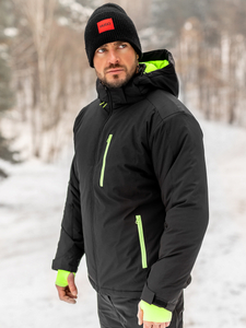 Geacă de iarnă sport neagră Bolf HH011