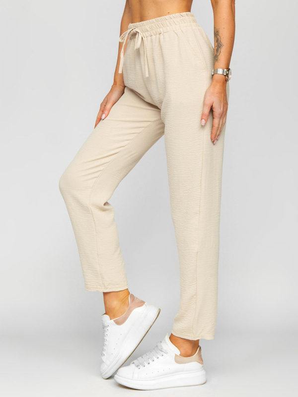 Pantaloni bej dame Bolf W7325