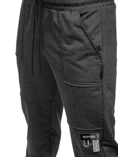 Pantaloni de trening joggers gri-antracit Bolf JX6365