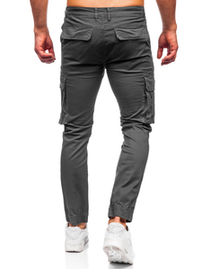 Pantaloni de jogging cargo pentru bărbați din grafit de la Bolf MP0202GS