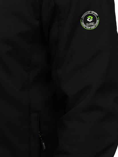 Geacă softshell negru-verde Bolf WX085