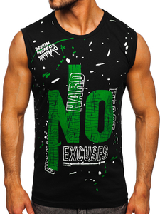 Maiou negru cu imprimeu Bolf 14825