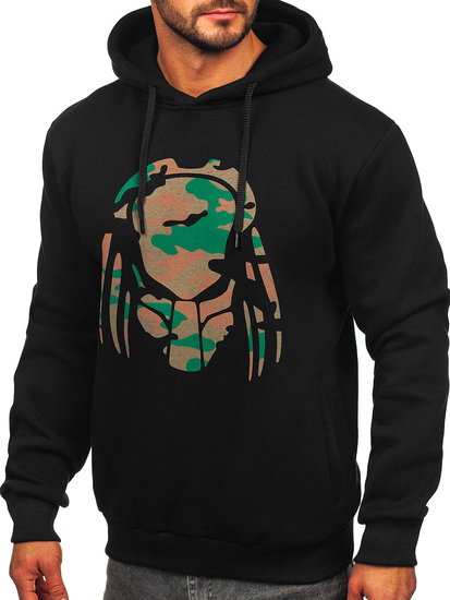 Hanorac negru cu imprimeu  Bolf 147048