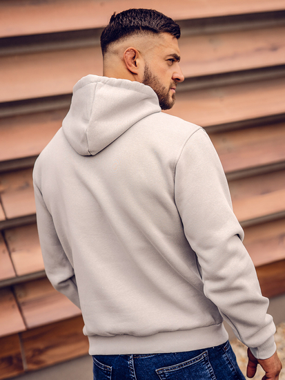 Hanorac tip cangur gri Bolf 1004