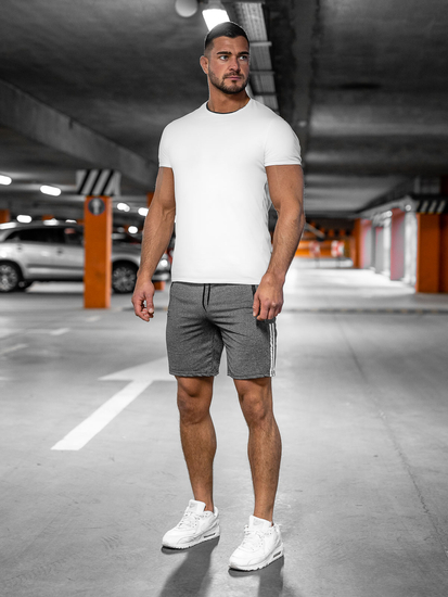 Pantaloni scurți de training grafit Bolf 68020