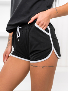 Pantaloni de trening negri de dama Bolf 8K208A1