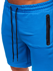 Pantaloni de trening albastru pentru bărbați Bolf 17K532