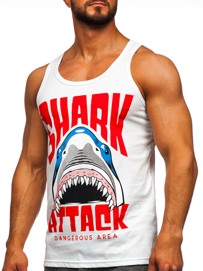 Maiou alb cu imprimeu Bolf 143028