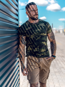 Tricou camo pentru bărbați Bolf S807A1
