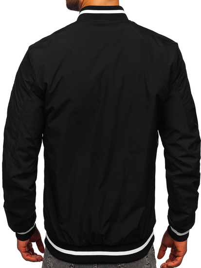 Geacă neagră bomber 84M3034