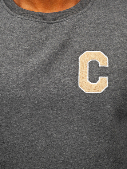 Bluză grafit cu imprimeu Bolf MF2019