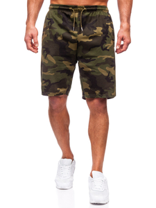 Pantaloni scurți de trening army kaki Bolf 8K283