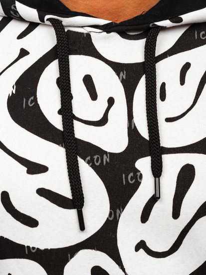 Hanorac alb cu imprimeu Bolf 141033