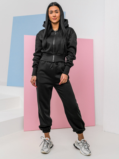 Compleu de training negru oversize dame Bolf 8C79