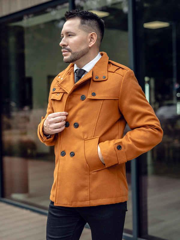Palton pentru bărbați cămilă Bolf 8857A2
