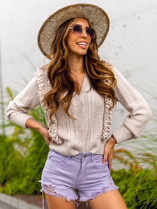 Blugi scurti violet dame Bolf A63