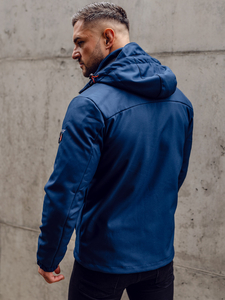 Jachetă Softshell pentru bărbați, albastru, Bolf BK122A