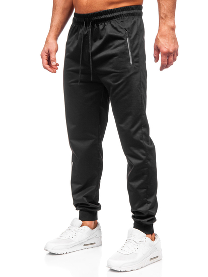 Pantaloni de trening joggers negri Bolf JX6338
