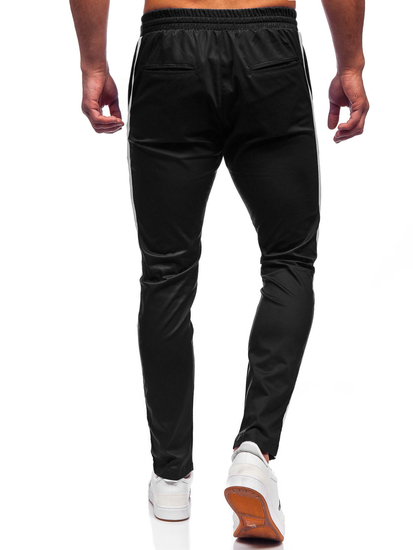 Pantaloni joggers negri Bolf 0013